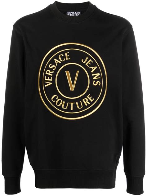 felpe versace jeans con ricamo|Versace Jeans Couture Felpa Con Ricamo .